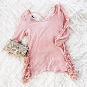 Pink Lace Top